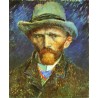 Self Portrait in a Grey Felt Hat by Vincent Van Gogh - Art gallery...