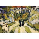 Stairway At Auvers by Vincent Van Gogh - Art gallery oil painting...