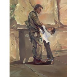 Steve Karro - Israeli Soldier | Jewish Art Oil Painting Gallery