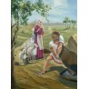 Steve Karro - Jacob & Rachel | Jewish Art Oil Painting Gallery