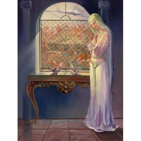 Steve Karro - Mother Sarah | Jewish Art Oil Painting Gallery