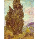 Two Cypress by Vincent Van Gogh - Art gallery oil painting...