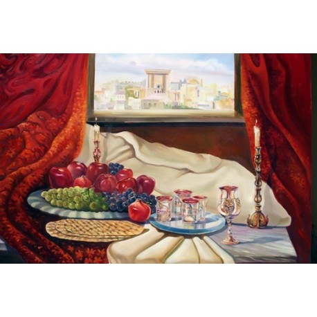 Steve Karro - Passover | Jewish Art Oil Painting Gallery