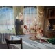 Steve Karro - Shabbat candles | Jewish Art Oil Painting Gallery