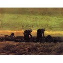 Two Peasant Women in the Peat Field by Vincent Van Gogh - Art...