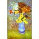 Vase with Daisies and Anemones by Vincent Van Gogh - Art gallery oil painting reproductions
