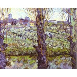 View of Arles by Vincent Van Gogh -Art gallery oil painting...