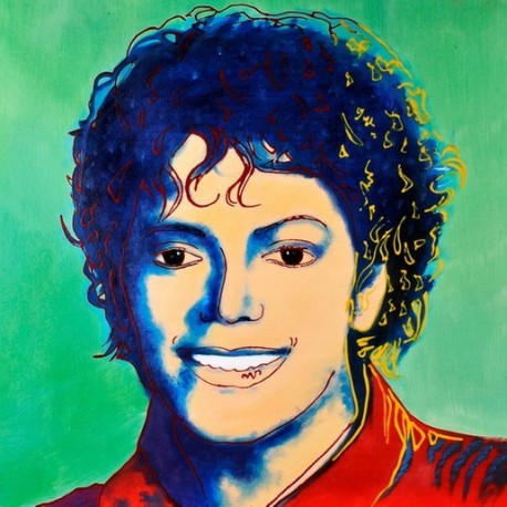 Michael jackson Green by Andy Warhol oil painting art gallery