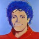 Michael jackson Blue by Andy Warhol oil painting art gallery