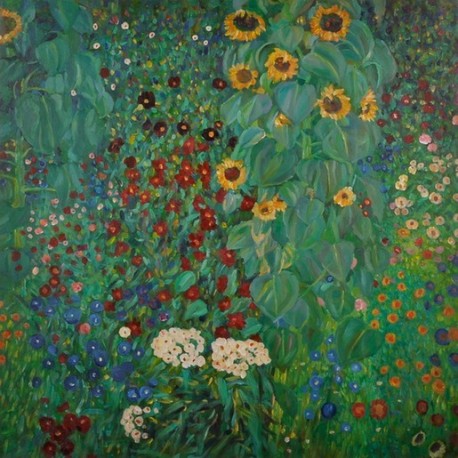Bauerngarten mit Sonnenblumen by Gustav Klimt oil painting art gallery