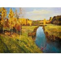 Golden Autumn 1895 by Isaak Levitan oil painting art gallery