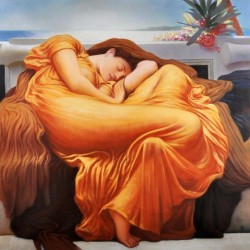 Flaming June by Frederic Leighton oil painting art gallery