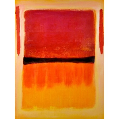 Black center by Mark Rothko oil painting art gallery