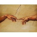 The Creation of Adam by Michelangelo Buonarroti oil painting art...