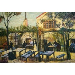 Terrace of the Cafe La Guinguuette by Vincent Van Gogh - Art...