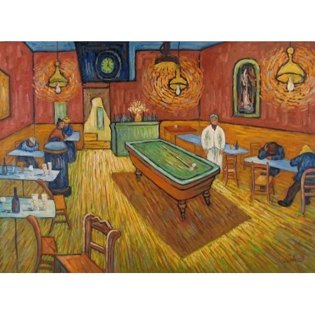 The All Night Cafe 1888 by Vincent Van Gogh - Art gallery oil...
