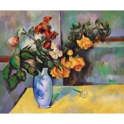Still Life Flowers in a Vase by Paul Cezanne - oil painting art gallery