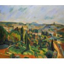 The French Rural Landscape by Paul Cezanne - oil painting art gallery