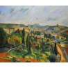 The French Rural Landscape by Paul Cezanne - oil painting art gallery