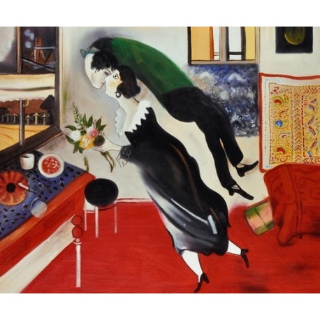 Birthday by Marc Chagall - oil painting art gallery