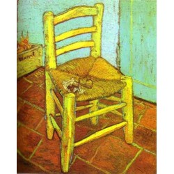 Vincent's Chair with Pipe by Vincent Van Gogh - Art gallery oil...