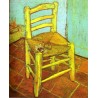 Vincent's Chair with Pipe by Vincent Van Gogh - Art gallery oil...
