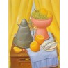 Still Life with Coffee Pot By Fernando Botero - Art gallery oil...