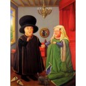 The Arnolfini By Fernando Botero - Art gallery oil painting...