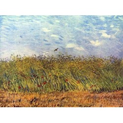 Wheat Field with a Lark by Vincent Van Gogh -  Art gallery oil...