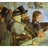 At the Cafe 1878 by Edouard Manet- Art gallery oil painting...