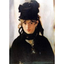 Berthe Morisot  by Edouard Manet - Art gallery oil painting...
