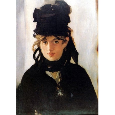 Berthe Morisot  by Edouard Manet - Art gallery oil painting...