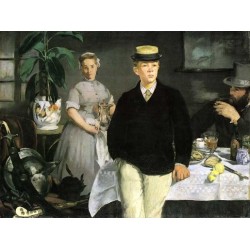 Breakfast in the Studio - The Black Jacket 1868 by Edouard Manet - Art gallery oil painting reproductions