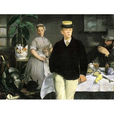 Breakfast in the Studio - The Black Jacket 1868 by Edouard Manet -...