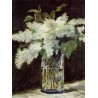 Lilacs in a Vase By Edouard Manet - Art gallery oil painting...