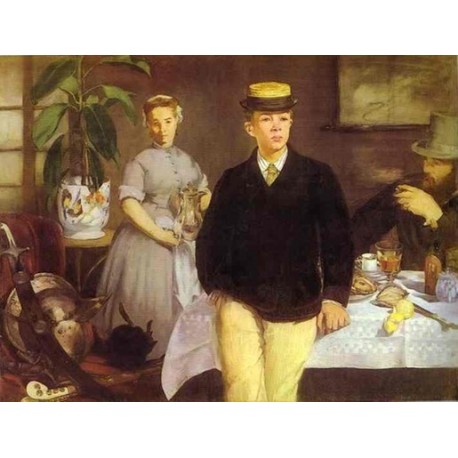 Luncheon in the Studio 1868 By Edouard Manet - Art gallery oil...