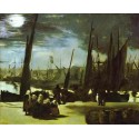 Moonlight over the Port of Boulogne 1869  By Edouard Manet - Art...