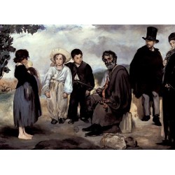 Old Musician II 1862 By Edouard Manet - Art gallery oil painting...