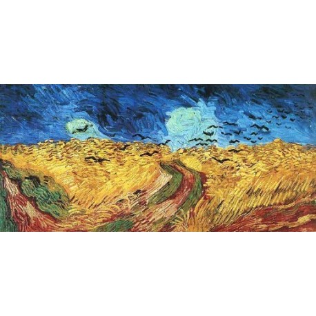 Wheatfield with Crows by Vincent Van Gogh - Art gallery oil painting reproductions