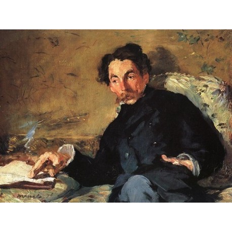 Portrait of Stephane Mallarme Musee d'Orsay 1876 By Edouard Manet - Art gallery oil painting reproductions