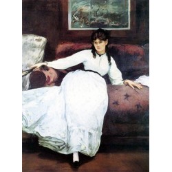 Repose, Portrait of Berthe Morisot By Edouard Manet - Art gallery...