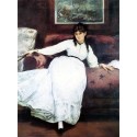 Repose, Portrait of Berthe Morisot By Edouard Manet - Art gallery...