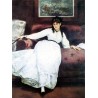 Repose, Portrait of Berthe Morisot By Edouard Manet - Art gallery...