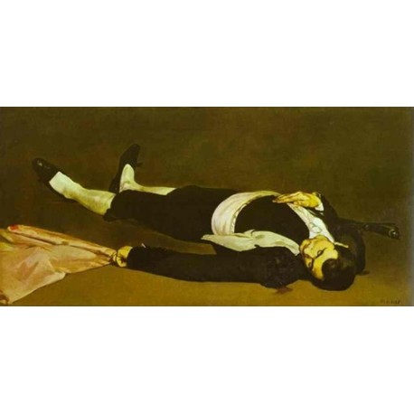 The Dead Toreador 1864 By Edouard Manet - Art gallery oil painting...