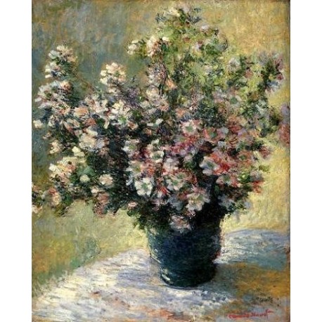 Vase of Flowers by Claude Oscar Monet  - Art gallery oil painting...