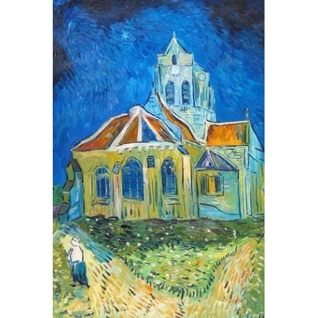 The Church in Auvers by Vincent Van Gogh - Art gallery oil painting reproductions