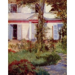 The House at Rueil By Edouard Manet - Art gallery oil painting...