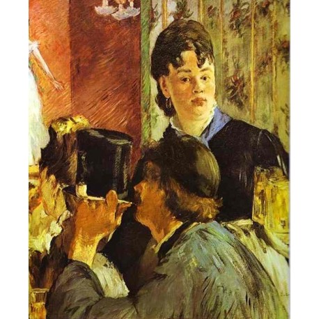 The Waitress 1879 By Edouard Manet - Art gallery oil painting...