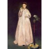 Woman with Parrot 1866 By Edouard Manet - Art gallery oil painting...