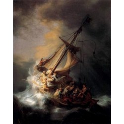 The Storm on the Sea of Galilee by Rembrandt Van Rijn-Art gallery oil painting reproductions